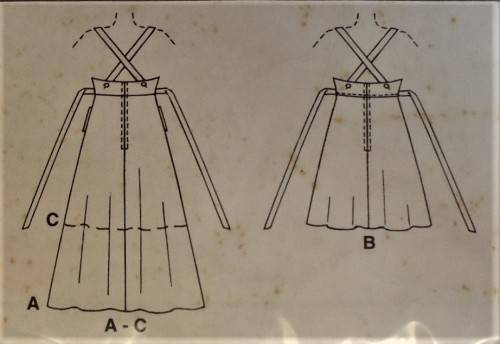 McCALLS 7786 PINAFORE IN 2 LENGTHS SIZE B8-10-12 COMPLETE-ZIPLOC BAG