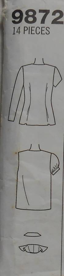 SIMPLICITY 9872 DESIGN YOUR OWN BLOUSE SIZE PP12-14-16 COMPLETE-UNCUT-F/FOLDED
