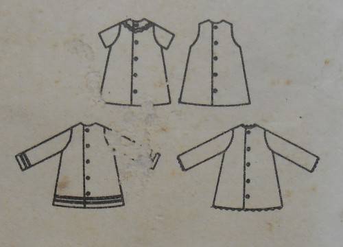 VINTAGE BUTTERICK 3667 TODDLER ONE PIECE DRESS SIZE 1 YEAR BREAST 20 COMPLETE