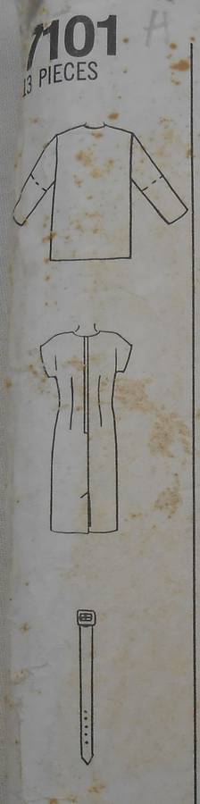 SIMPLICITY 7101 DRESS AND UNLINED JACKET SIZE N5 10 - 18 COMPLETE