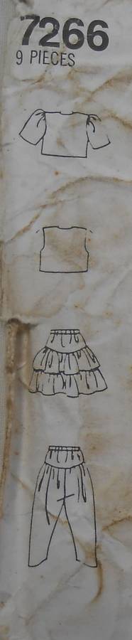 SIMPLICITY 7266 GIRLS SKIRT-ZOUAVE PANTS-JACKET-WAISTCOAT SIZE  7-14 YEARS COMPLETE-UNCUT-F/FOLDED