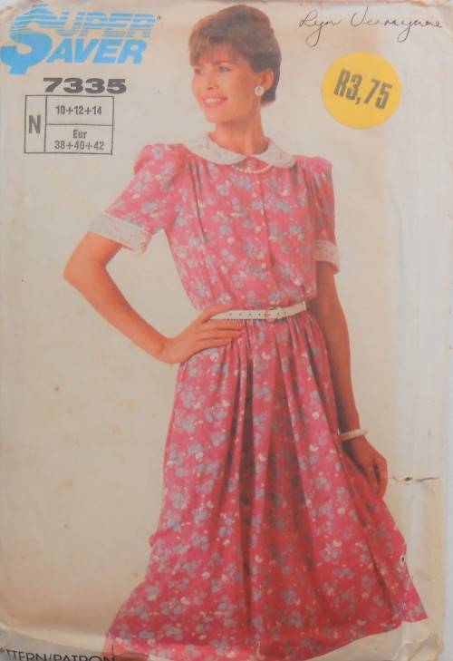 SIMPLICITY 7335 PULLOVER DRESS SIZE N 10-12-14 COMPLETE