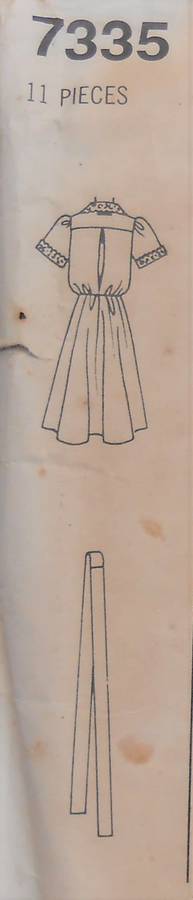 SIMPLICITY 7335 PULLOVER DRESS SIZE N 10-12-14 COMPLETE