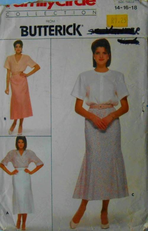 BUTTERICK 3693 SET OF SKIRTS SIZE 14-16-18 SEE LISTING