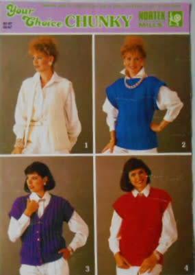 NORTEX MILLS - YOUR CHOICE - DOUBLE KNIT EASY TO KNIT PATTERNS