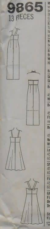 SIMPLICITY 9865 DESIGN YOUR OWN EVENING DRESS SIZE N 10-12-14 COMPLETE