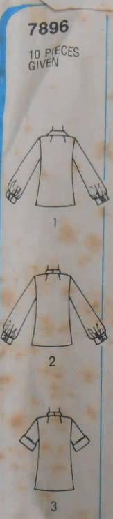 SIMPLICITY 7896 SET OF BLOUSES SIZE 16 BUST 97 CM- COMPLETE