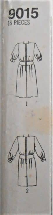 SIMPLICITY 9015 DRESS WITH PLEATED SKIRT SIZE 12 COMPLETE