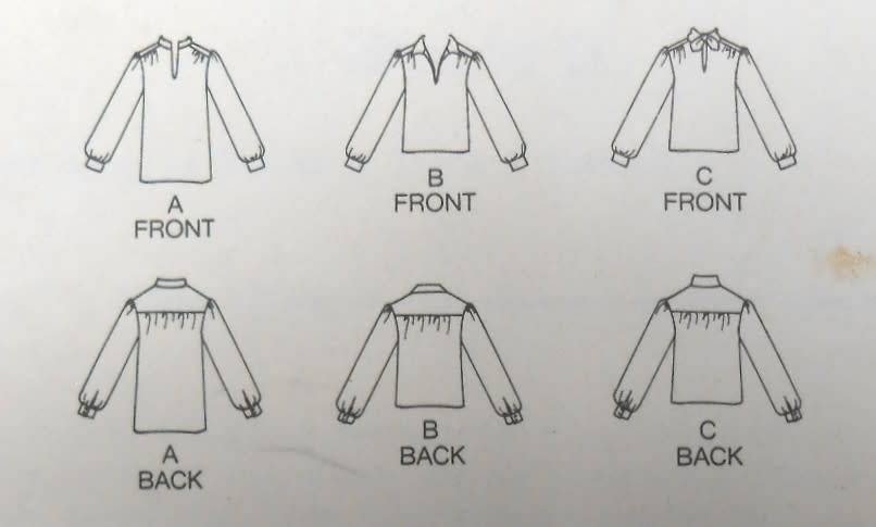 BUTTERICK 4089  VERY LOOSE FITTING BLOUSE SIZE 10 COMPLETE-ZIPLOC