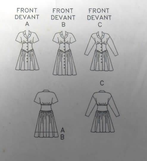 BUTTERICK 6429  DRESS WITH FLARED SKIRT SIZE 14-16-18 COMPLETE-UNCUT-F/FOLDED
