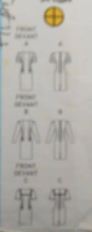 BUTTERICK 5312 LOOSE FITTED STRAIGHT DRESS - SIZE 12-14-16 COMPLETE-CUT TO 14