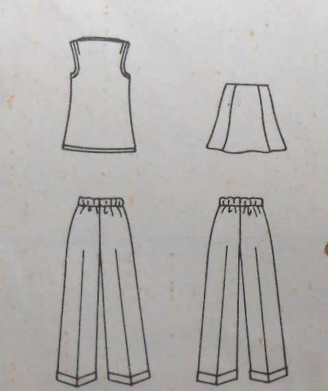 VINTAGE BUTTERICK 5604 GIRLS TEEN WAISTCOAT-SKIRT-PANTS  SIZE 13/14 YRS BREAST 33 1/2 -COMPLETE