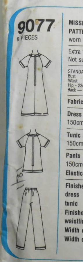 SIMPLICITY 9077 DRESS-TUNIC-PANTS SIZE 14-16-18 COMPLETE-SEE LISTING