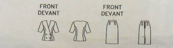 BUTTERICK 4174 DOUBLE BREASTED JACKET & SKIRT SIZE 12-14-16 COMPLETE-CUT TO 16