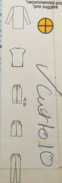 BUTTERICK 6450 JACKET-TOP-SKIRT-SHORTS-PANTS-SIZE 6-8-10 COMPLETE-CUT TO 10-ZIPLOC