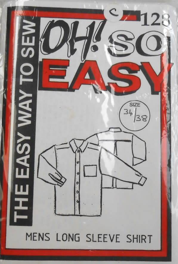 OH! SO EASY 128 MENS LONG SLEEVE SHIRT SIZE 34-38 COMPLETE-F/F