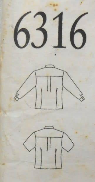 NEW LOOK PATTERNS 6316 LONG & SHORT SLEEVE SHIRT SIZE 8-18-COMPLETE-CUT TO 18