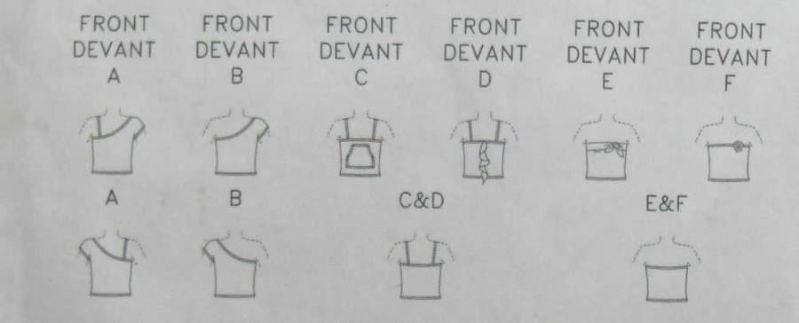 BUTTERICK B4506 SEMI FITTED TOP WITH VARIATIONS  SIZE 12-14-16 COMPLETE-CUT TO 16