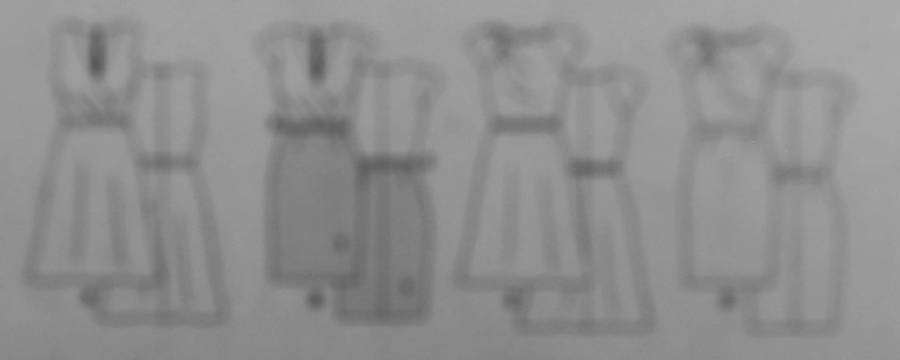 BUTTERICK B5949 LINED DRESS SIZE 6-8-10-12-14- VIEW A & B DRESS NOT SUPPLIED