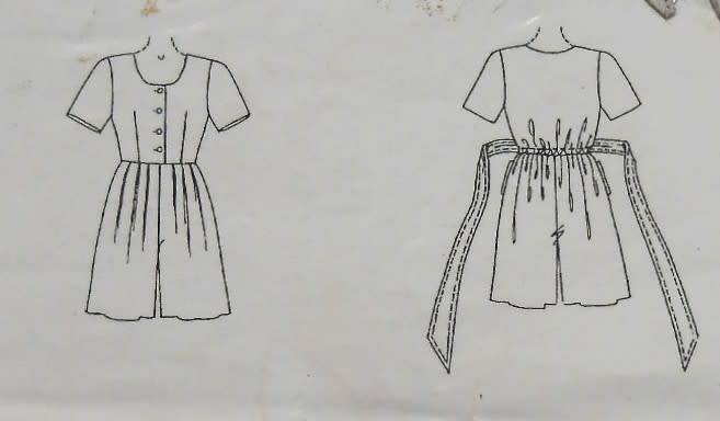 McCALLS 5920 ROMPER SIZE 6-8-10 COMPLETE-UNCUT-F/FOLDED