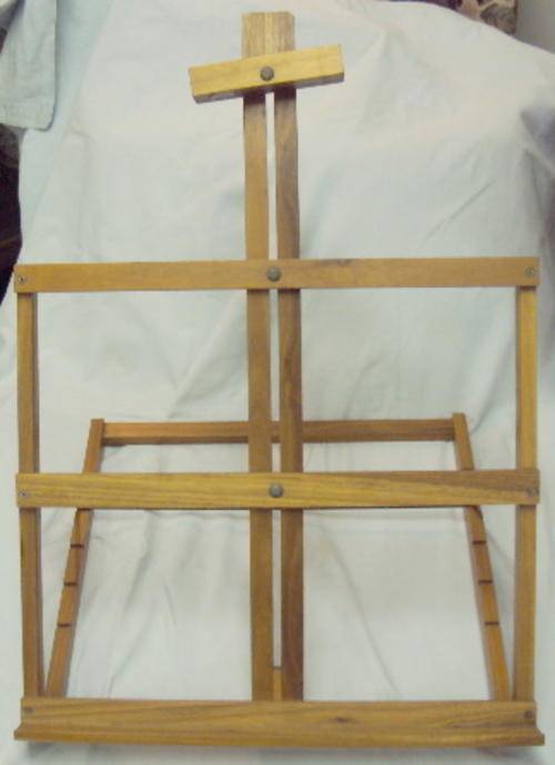 ADJUSTABLE DESK TOP OR TABLE TOP OAK ARTIST'S EASEL - SEE PICS TO APPRECIATE