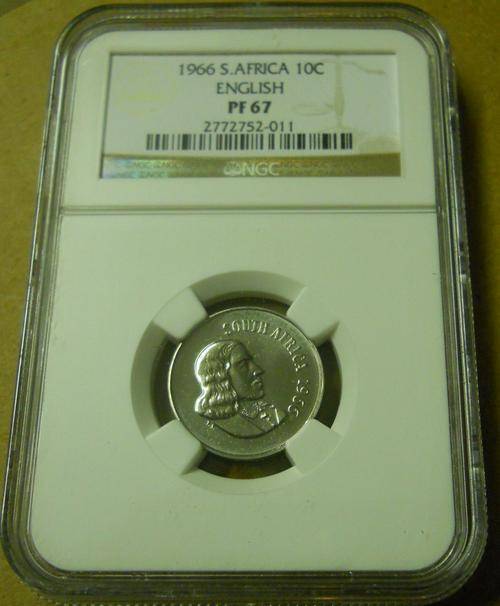 1966 10c ENG - PF67 GRADED - ONLY 3 GRADED BY NGC