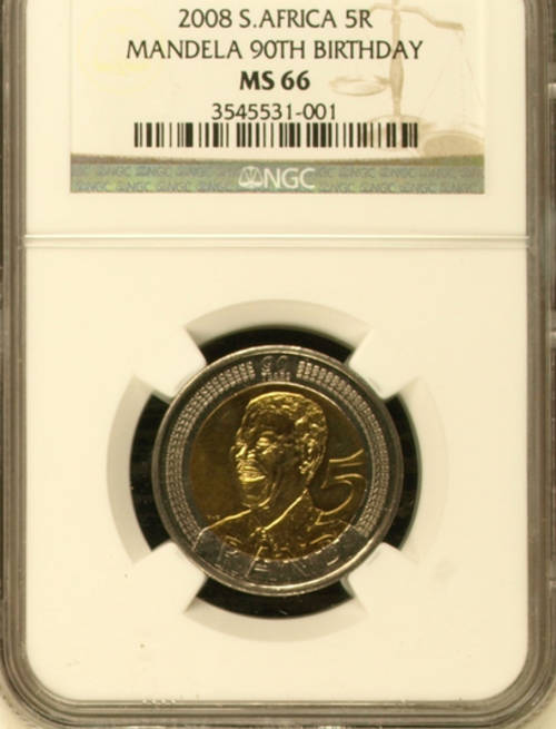 2008 MANDELA B/DAY - NGC MS66 X 50 - BID PER COIN