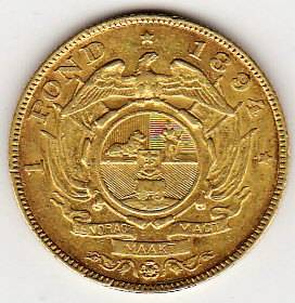 @@ ZAR 1894 GOLD POUND - VERY GOOD LOOKING COIN @@