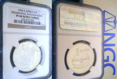 ## SILVER R1 - 1994 - NGC GRADED - PROOF 68 ULTRA CAMEO - INAUGURATION ##