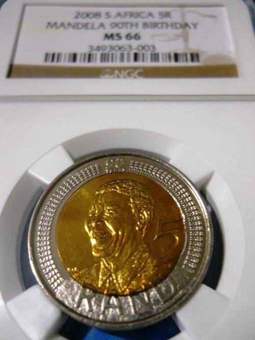 GOLDEN TONE - VERY GOOD LOOKING - MS66 - 2008 MANDELA 90th BIRTHDAY