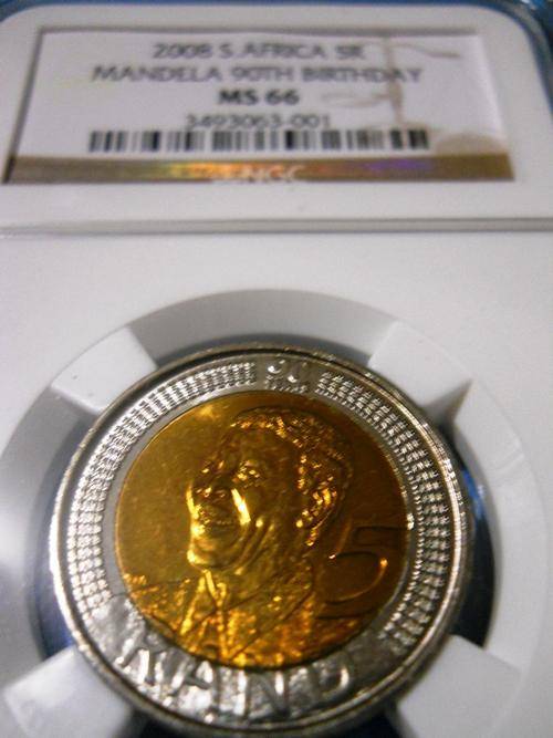 GOLDEN TONE - VERY GOOD LOOKING - MS67 - 2008 MANDELA 90th BIRTHDAY