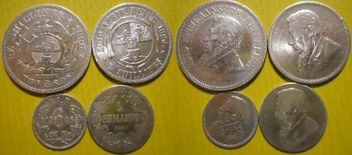 @ 1896" ZAR COINS - 2,5 SHILLING / 2 SHILLING / 1 SHILLING / 6d - ONE BID FOR ALL - CLEANED @
