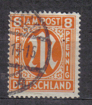 GERMANY ALLIED OCCUPATION BRITISH 1945 ISSUE Mi#14 By F.U. C/V R60.00 LOOK BELOW