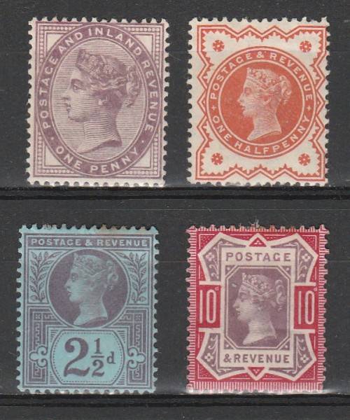 GREAT BRITIAN QV ISSUES SELECTION MINT*  LOOK SCAN