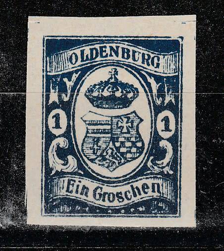 GERMANY CLASSIC STATES OLDENBURG Mi#12 MINT CHEAPEST TAKEN C/V R4,950.00 LOOK SCAN