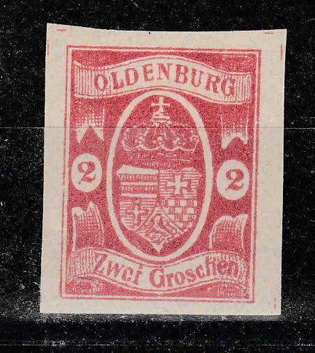 GERMANY CLASSIC STATES OLDENBURG Mi#13 MINT C/V R9,050.00 LOOK SCAN