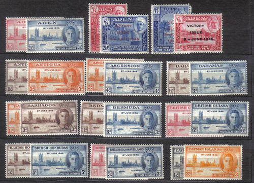 VICTORY ISSUES OF 1946 "A--Z" MINT** LOOK BELOW SCANS X5