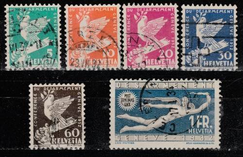 SWITZERLAND 1932 ISSUE Mi#250/55 FUL SET F.U. C/V R425.00 LOOK SCAN.