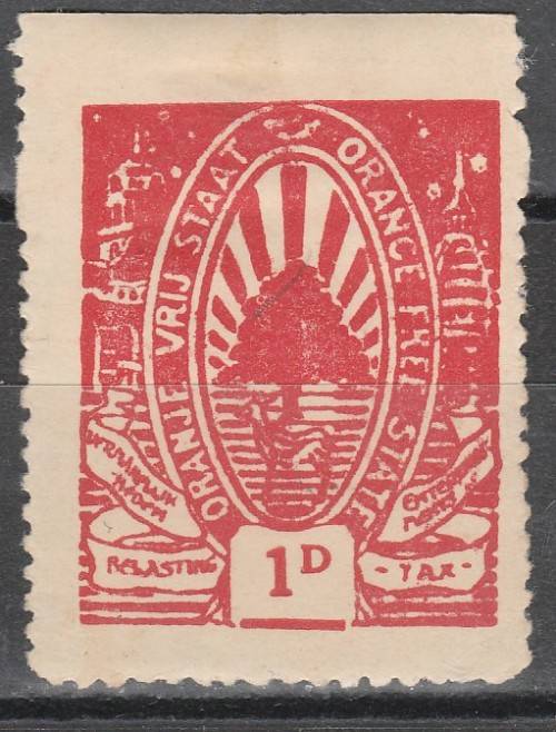 ORANGE FREE STATE ENTERTAINMENT TAX  MINT* SCARCE C/Vr????? LOOK SCAN X 2