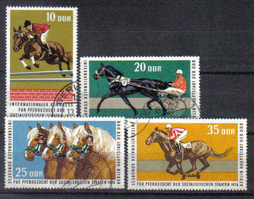 Germany DDR 1974 ISSUE F.U. HORSES