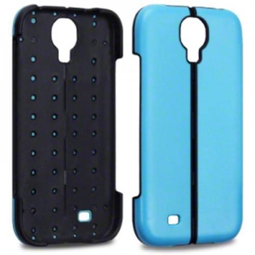 Folding TPU case for Samsung S4 (Blue) + screen protector