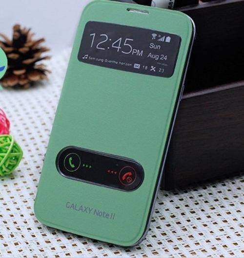 S View case for Samsung Galaxy Note 2 N7100 (Emerald Green) with NFC