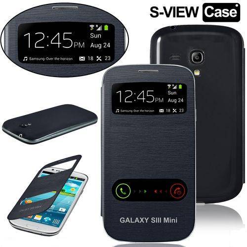 S View case for Samsung Galaxy S3 Mini - Navy + screen protector