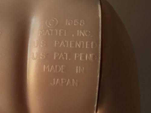 Vintage Barbie, American Girl, Long Hair, Bendable Knee ©1958 Made in Japan