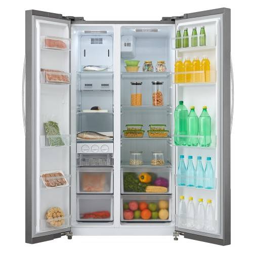 MIDEA 527L Side by Side Fridge/Freezer - Stainless Steel - World's No. 1 Refrigerator Exporter