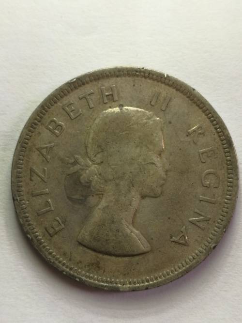 1953 two and a half shilling coin south africa