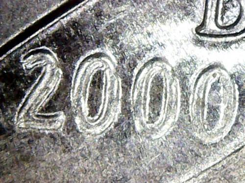 2000D rooseveld double die error coin rare and valuable. see description for photos .