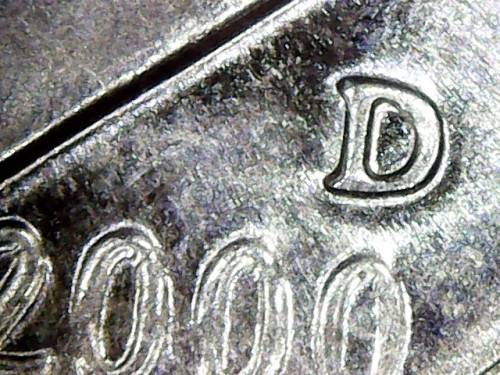 2000D rooseveld double die error coin rare and valuable. see description for photos .
