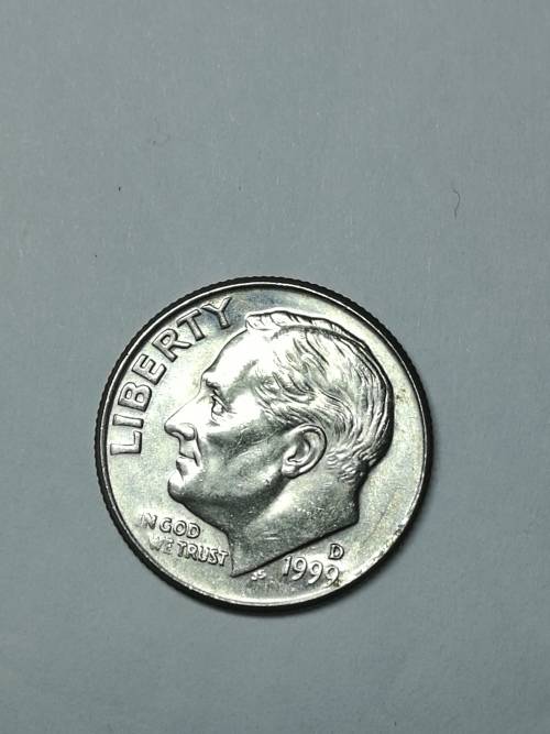 1999D rooseveld error double die coin see description for photos
