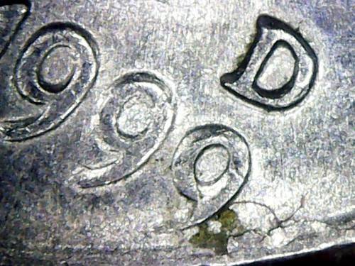 1999D rooseveld error double die coin see description for photos